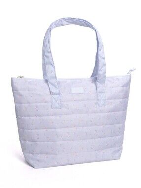 NWT LoveShackFancy Yoobi Quilted Tote Bag Everblooming Rosettes Limited Edition